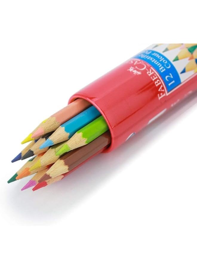 FABER-CASTELL - Color Pencils Round Tin Of 12 115826 - Image 1