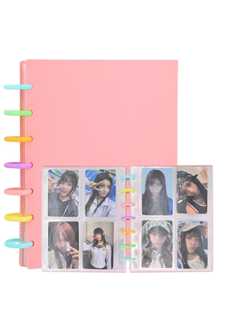 SYOSI Kpop Photocard Binder 3 Inch Photocard Holder Book Sleeves with 30Pcs Inner Pages A5 Idol Business Card Collect 2×3 Polaroid Photo Album  - Image 1