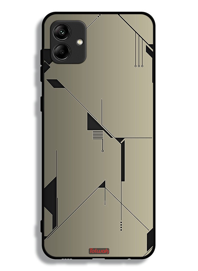 Tolwak غطاء حماية سامسونج جالاكسي M04 تصميم تجريدي فني رقمي - Image 1