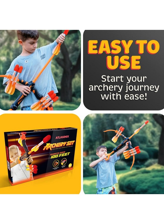 Atlasonix Bow and Arrow Outdoor Archery Shooting Toy for Boys and Girls Ages 4-12, Safe Foam Crossbow Set for Kids 6-12, Fun Outdoor Games for Boys Age 8-12 Birthday, Beginner Archery Kit - Image 5