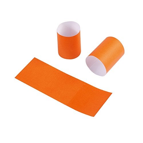Gmark Paper Napkin Band Box of 500 Orange Paper napkin rings self adhesive GM1061A