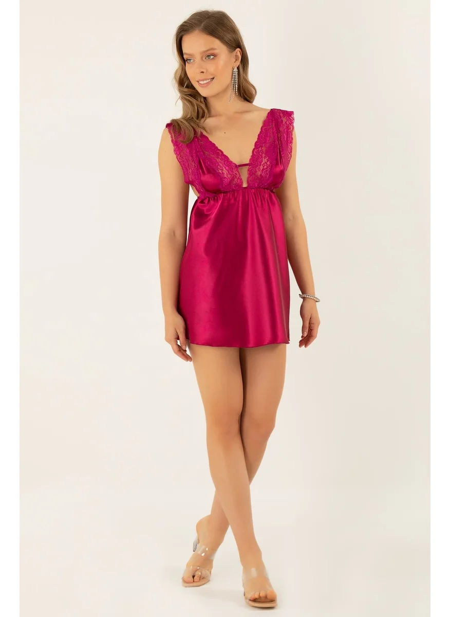 Miorre Lace Satin Nightgown