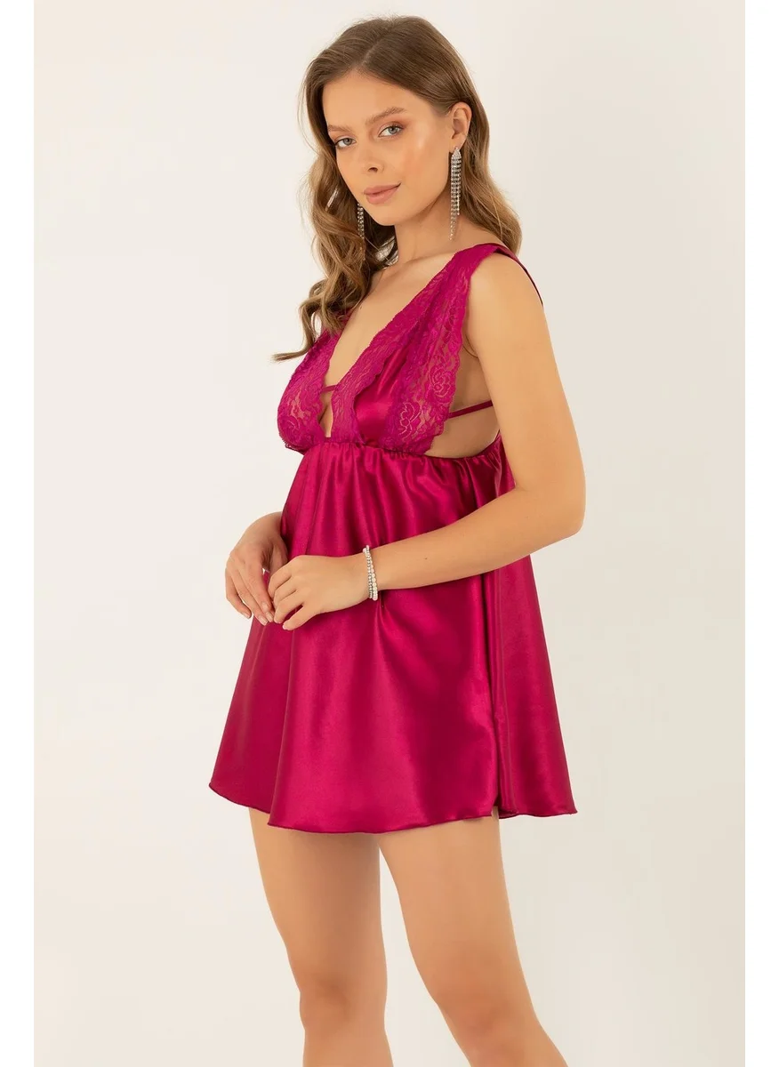 Miorre Lace Satin Nightgown