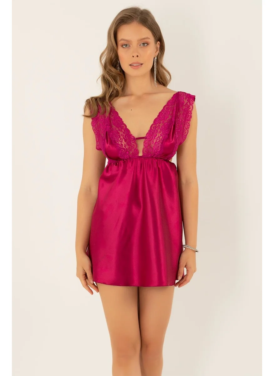 Miorre Lace Satin Nightgown