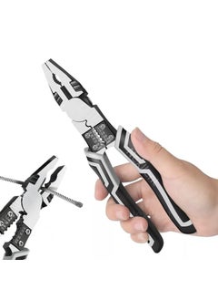 STANBONN Multifunctional Wire Stripper Tool For Electrician Mechanical Cable Stripping Pliers Stainless Steel Mini pocket Repair Tool For Cutting and Crimping Wire Looping with Security Locks 8 in 1  - Image 1