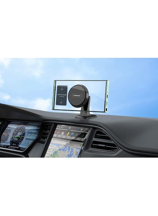 ريفرسونج حامل هاتف مغناطيسي للسيارة Magclip01-Ch10، أسود - Image 2