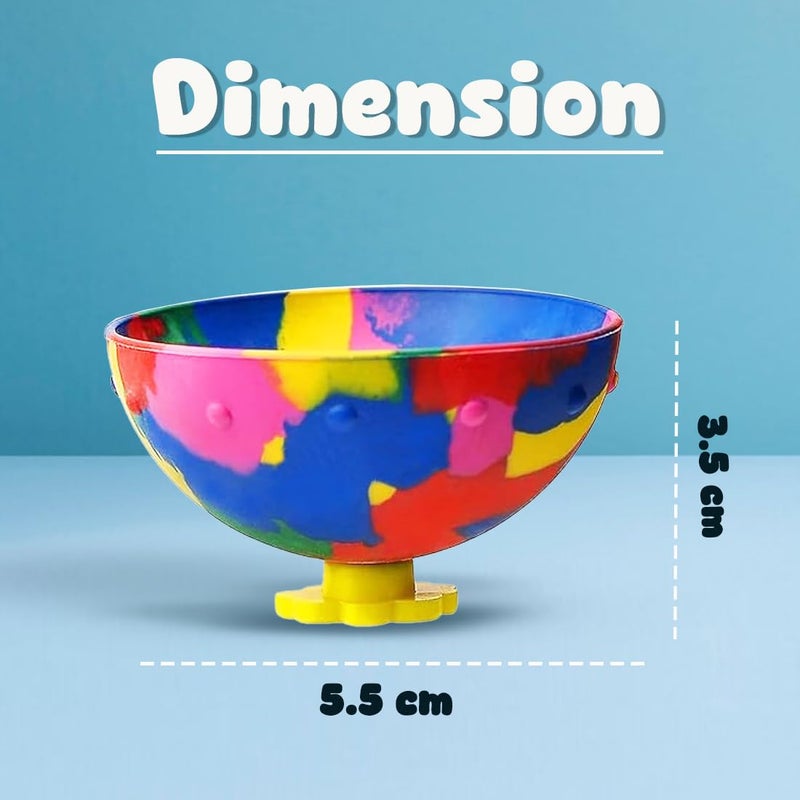 Wembley Return Gifts for Birthday Jumping Ball for Kids Adult Boys Girl Bouncing Ball Toys 6 Pcs Colorful Crazy Ball Indoor Play Item Rubber Pop Bowl - Image 2
