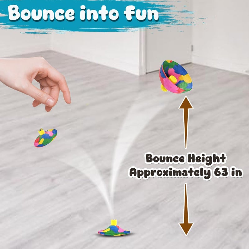Wembley Return Gifts for Birthday Jumping Ball for Kids Adult Boys Girl Bouncing Ball Toys 6 Pcs Colorful Crazy Ball Indoor Play Item Rubber Pop Bowl - Image 3