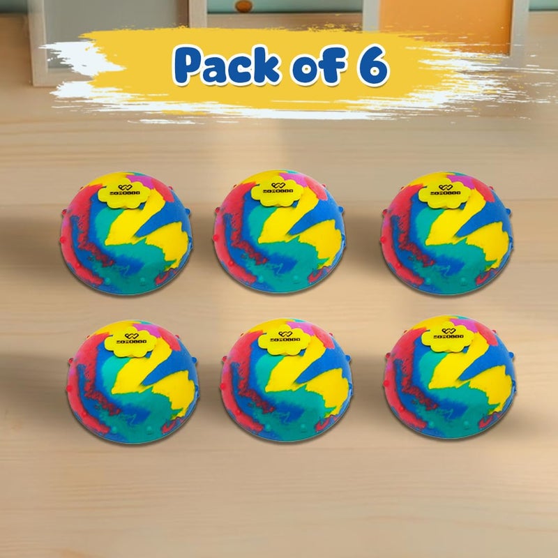 Wembley Return Gifts for Birthday Jumping Ball for Kids Adult Boys Girl Bouncing Ball Toys 6 Pcs Colorful Crazy Ball Indoor Play Item Rubber Pop Bowl - Image 5