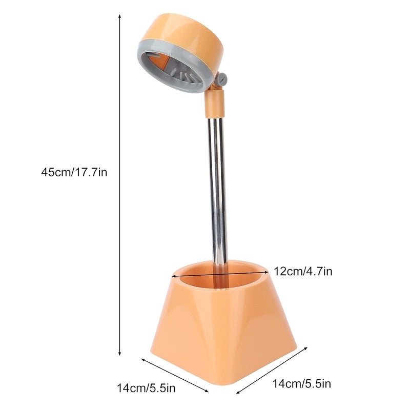cheekyglo Hair Dryer Stand, 90 Degree Rotating Lazy Hair Dryer Holder Stand Hair Dryer Stand Holder Hands Free Hand Free Blow Dryer Holder Blow Dryer Holder Countertop for Salon Pet(Yellow Without Flowers)Yellow Without Flowers - Image 5