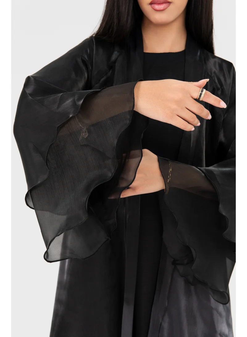 Ophelia  Dreamy Abaya for Women – Elegant Midnight Full-Length Modest Abaya with Long Sleeves for Women | Best Price UAE