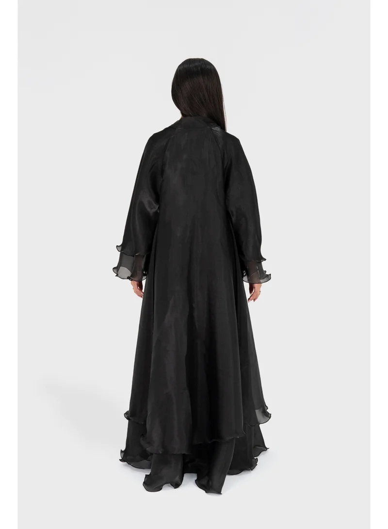 Ophelia  Dreamy Abaya for Women – Elegant Midnight Full-Length Modest Abaya with Long Sleeves for Women | Best Price UAE