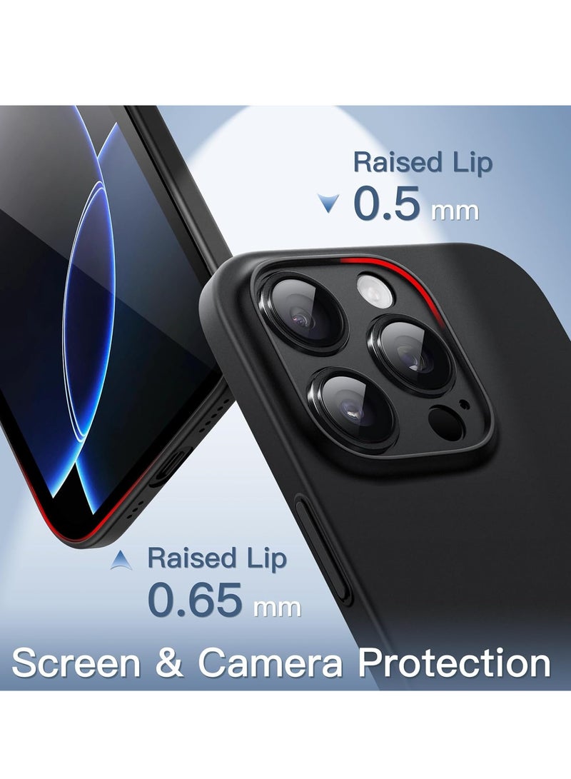ELTRAZONE Ultra-Slim 0.35mm Case for iPhone 16 Pro (6.3 Inch) – Lightweight Matte Finish, Full Camera Lens Protection, Minimalist Hard Cover (Black) - Image 4