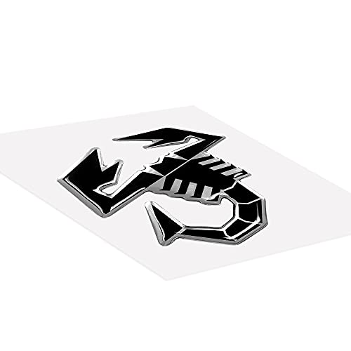 Abarth 3D Sticker Scorpion, Black, 65 mm - Image 2