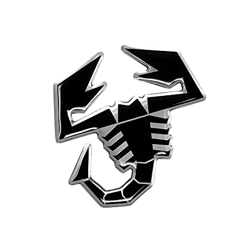 Abarth 3D Sticker Scorpion, Black, 65 mm - Image 1
