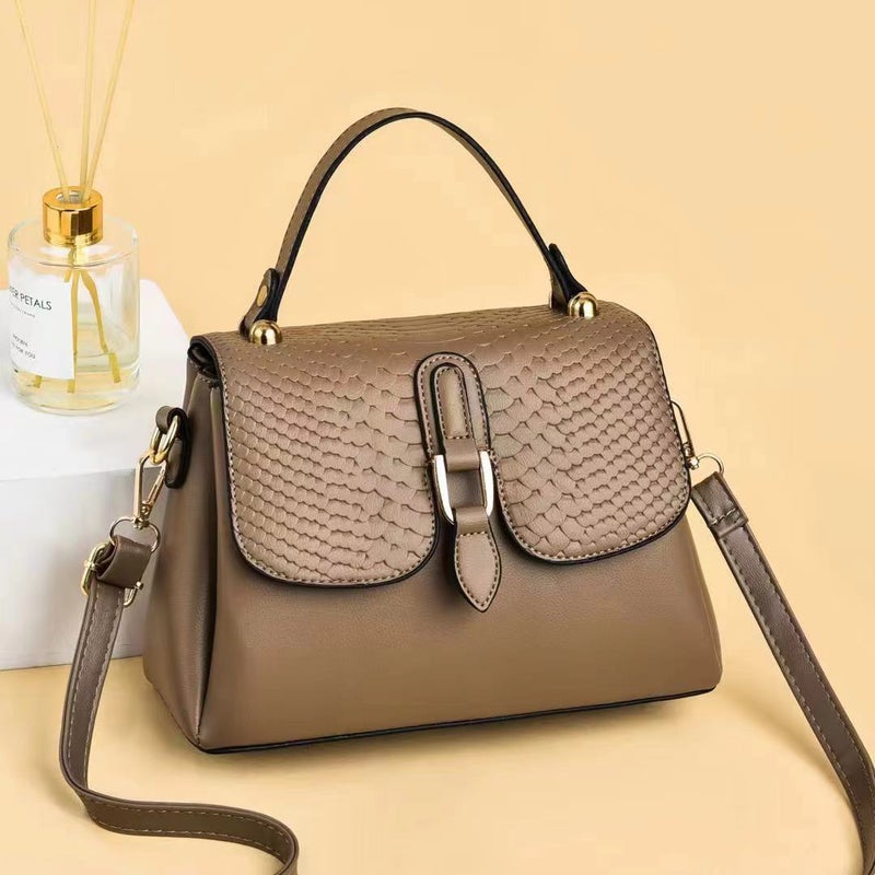 New Korean Style Snakeskin Pattern Casual High-End Trendy All-Match Shoulder Bag Women'S Small Square Bag Handbag Crossbody Bag - Image 3