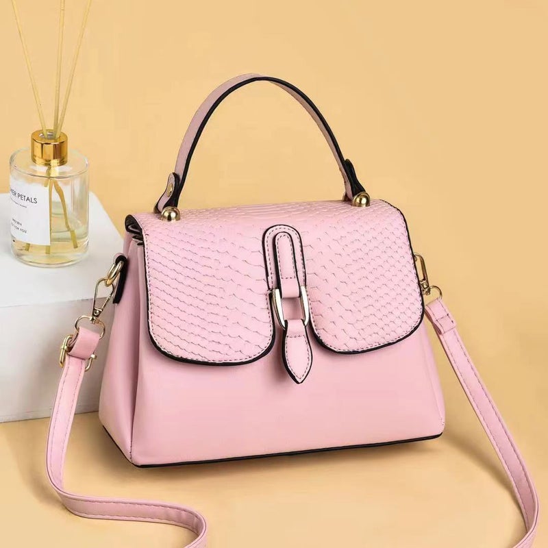 New Korean Style Snakeskin Pattern Casual High-End Trendy All-Match Shoulder Bag Women'S Small Square Bag Handbag Crossbody Bag - Image 1
