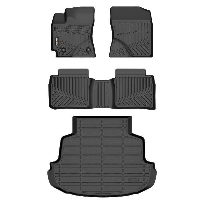 Binmotor-Floor Mats & Cargo Liner Set for Toyota Corolla 2014-2019(Only Sedan), Corolla Cargo Mat Trunk Mat, TPE All Weather Car Floor Mat for Toyota Corolla Trunk Liner Floor Liners Accrssories Mats - Image 1