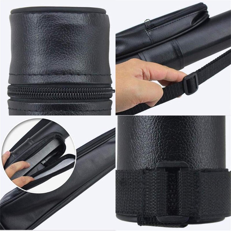 PRIME TAG Pool Cue Case Bag, Billiard and Snooker Cue Holder with Zippered Tube Design, Protective Cue Carrying Case for Secure Storage and Transport, Multi-Color - Image 2