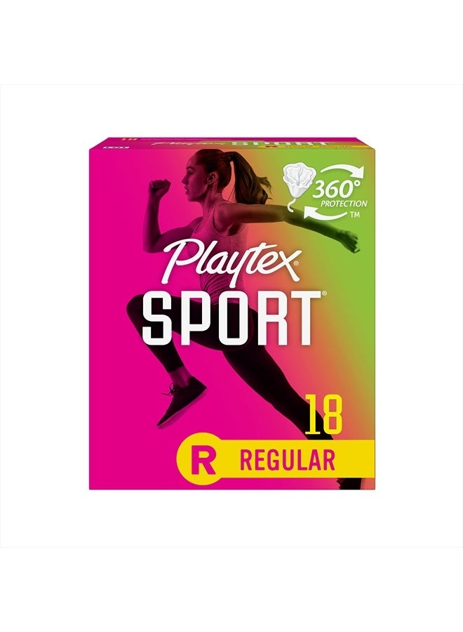 playtex Playtex Sport Tampons, Regular Absorbency, Fragrance-Free - 18ct - Image 1
