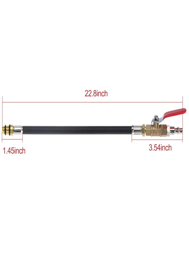 Seweder Engine Air Valve Holder Pressure Pipe with Ball Valve M12 M14 Thread to 1/4 NPT Cylinder Leakage Testing Assistant Tool for Ford for Mustang for GM LS1 LS2 LS3 4.8 5.3 6.0 Trucks - Image 3