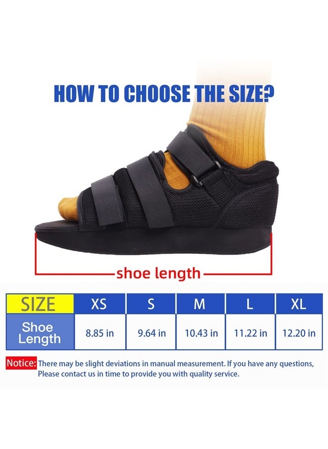 GHORTHOUD Post Op Shoe Lightweight Medical Orthopedic Walking Foot Brace for Broken Toe Injury or Surgery Non Weight Bearing Medical Shoes for Men and Women (X-Large)  - Image 2