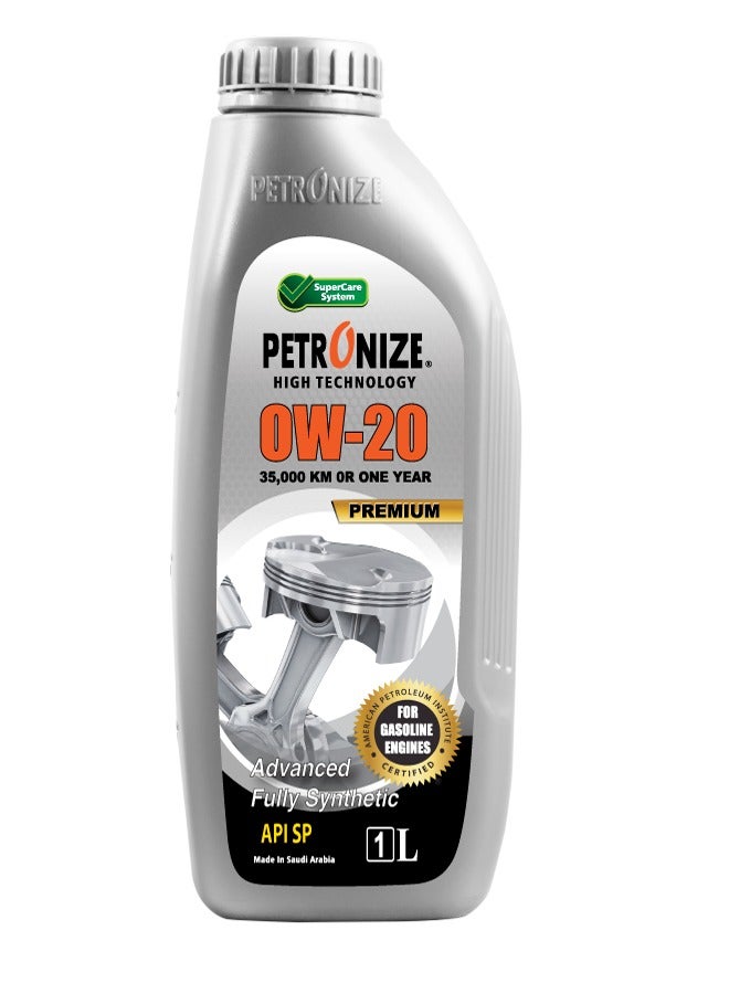 زيت محرك بنزين بترونايز تخليقي بالكامل SP 0W20  حجم 1 لتر