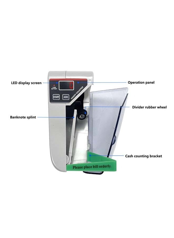 Generic V30 Mini Bill Cash Money Currency Counter Machine Portable Handy Money Cash Bill Counting Machine with Better and Faster  - Image 3