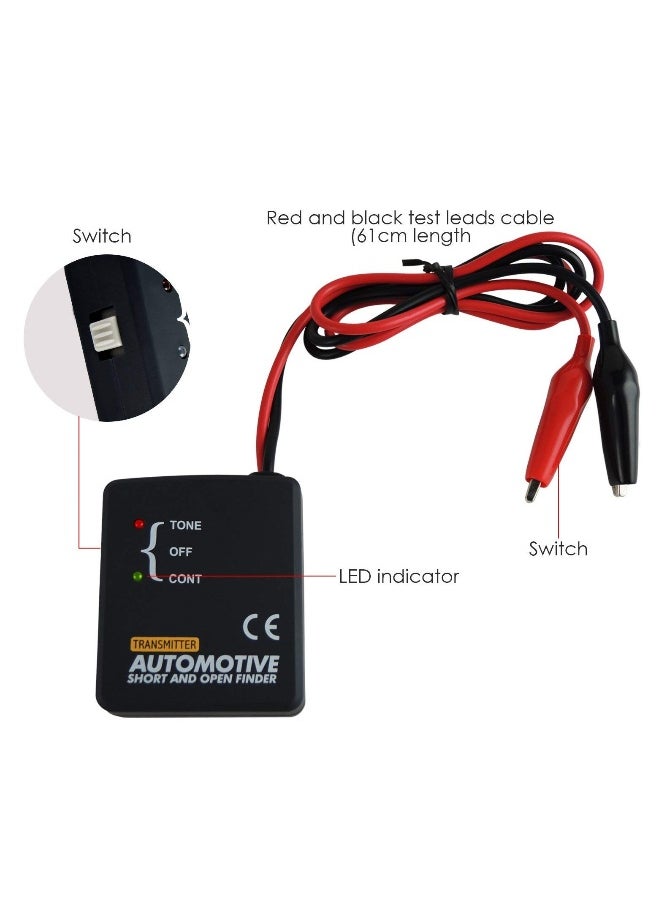 Generic - Automotive Circuit Tester, Car Repair Cable Circuit Wire Tracker Tracers Analyzer Short Open Finder Tester Checker Device Detector Probe DC 6-42V Car Diagnostic Tool - Image 1