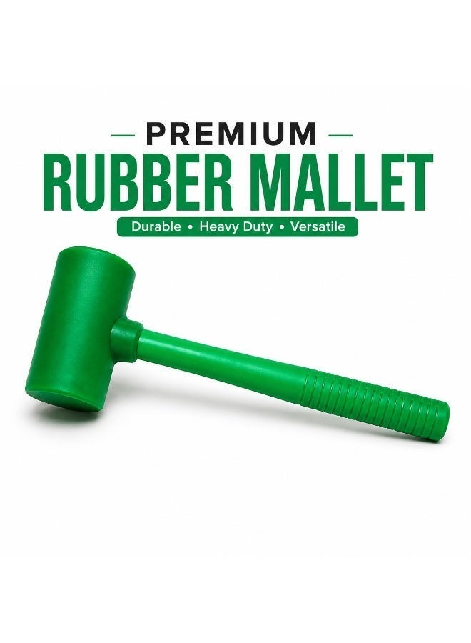 Lukadah Heavy Duty Rubber Hammer Mallet with Non-Slip Grip – Soft Face Non-Marring Hammer for Tile, Flooring, Woodworking, Furniture Assembly, Automotive, Construction & DIY Projects - Image 1