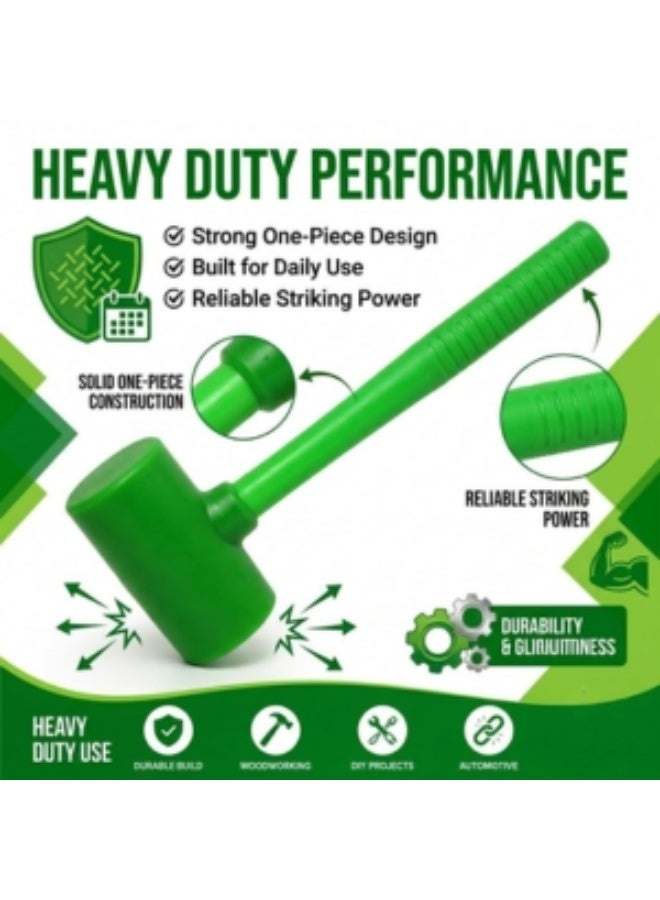 Lukadah Heavy Duty Rubber Hammer Mallet with Non-Slip Grip – Soft Face Non-Marring Hammer for Tile, Flooring, Woodworking, Furniture Assembly, Automotive, Construction & DIY Projects - Image 4