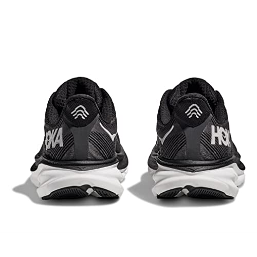 Hoka Women's Clifton 9 Black/White 6.5 Medium - Image 4