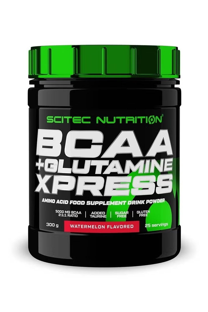 سيتيك نيوتريشن مكمل غذائي BCAA + Glutamine Xpress Amino Acid مسحوق مشروب بنكهة البطيخ 300 جرام - Image 1