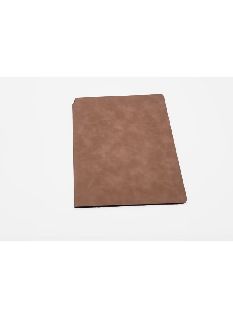 DLS Light Brown Leather Folder with acrylic memo - Image 1