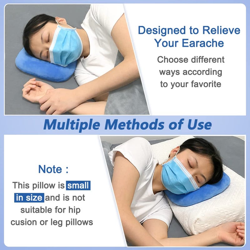 Mistuki Ear Piercing Pillow for Side Sleeping Ear Pillows with Holes for Ear Pain Pressure Sore Relief Earring Cnh Nflammation Surgery Guard Pillow Headphone Sleepers Donut Cushion Adjustable Filling - Image 3