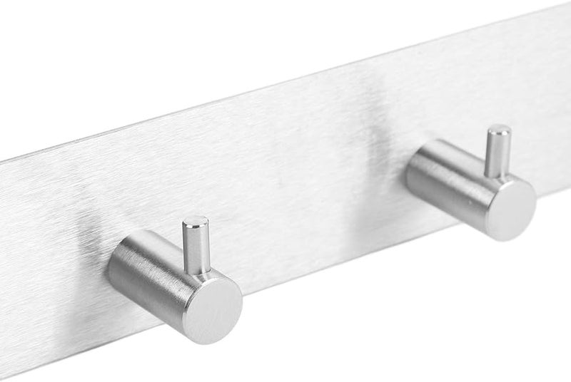 304 Stainless Steel Wall Hook Rack Heavy Duty Adhesive Mounted Coat Hat Towel Hanger For Bathroom Kitchen - Image 4