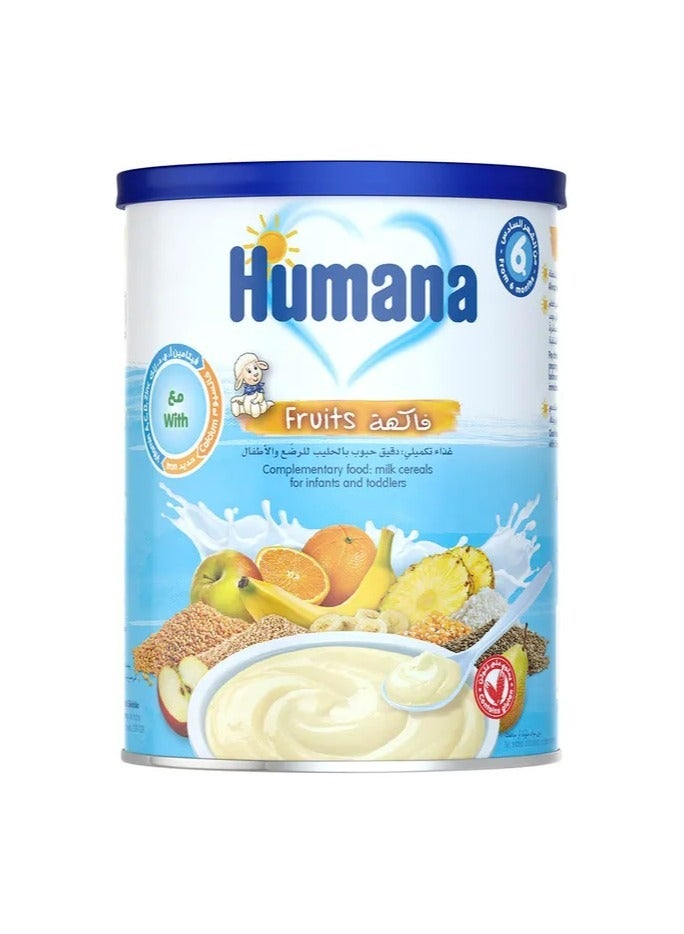 Humana Milk Cereals for Infant and Tolders with fruits 400g