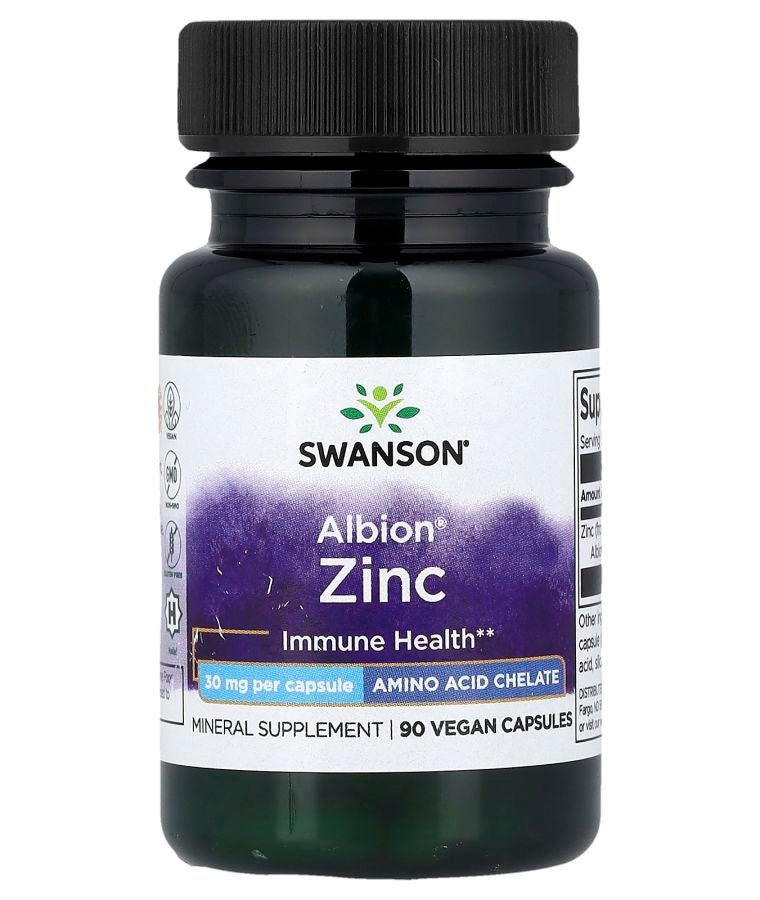 Albion® Zinc 30 mg 90 Vegan Capsules