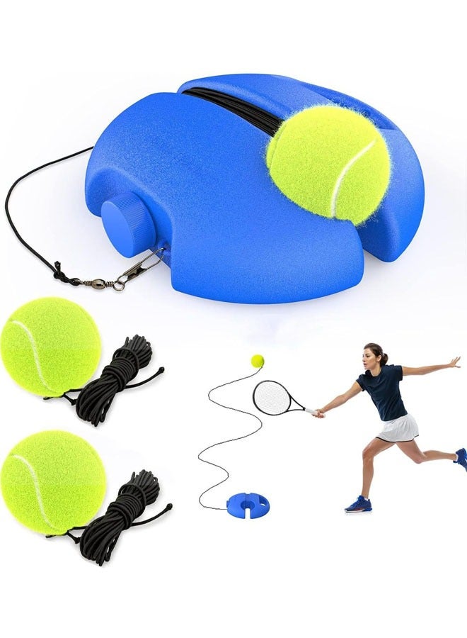 founder Tennis Trainer Tennis Trainer Set Trainer Baseboard Set with 2 Rebound Balls, Self-Study Exercise Training Tool Tennis Training Equipment for Solo Training Adults - Image 1