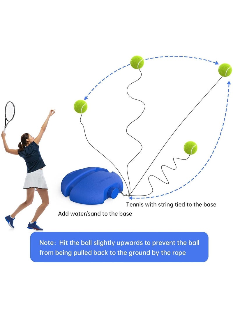 founder Tennis Trainer Tennis Trainer Set Trainer Baseboard Set with 2 Rebound Balls, Self-Study Exercise Training Tool Tennis Training Equipment for Solo Training Adults - Image 2