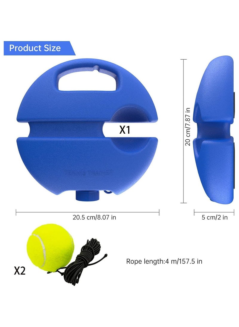 founder Tennis Trainer Tennis Trainer Set Trainer Baseboard Set with 2 Rebound Balls, Self-Study Exercise Training Tool Tennis Training Equipment for Solo Training Adults - Image 3