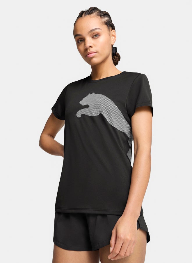 PUMA Women Tad Big Logo Tee - Image 1