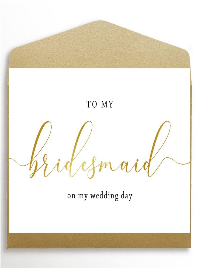 Spercy To My Bridesmaid on My Wedding Day Card, Wedding Day Card to Bridesmaid, Thank You for Being My Bridesmaid Card - Image 1