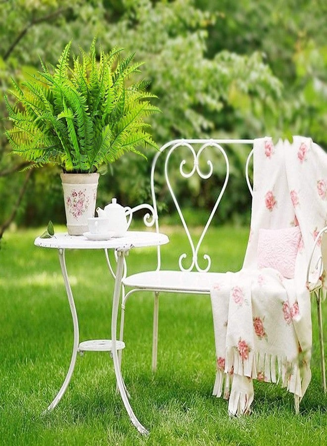 DVGUN 12 Bundles Artificial Outdoor Plants Greenery Fake Boston Fern Bushes Artificial Shrubs UV Resistant No Fade Faux Plastic Plants - Image 5