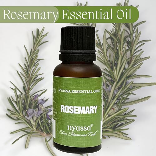 NYASSA Rosemary Essential Oil - 20ml | Non-Greasy Rosemary Oil for Hair Growth, Hairfall Control, Dandruff & Skin | Stress-Relieving Properties | Therapeutic Grade for Aromatherapy & Wellness - Image 2