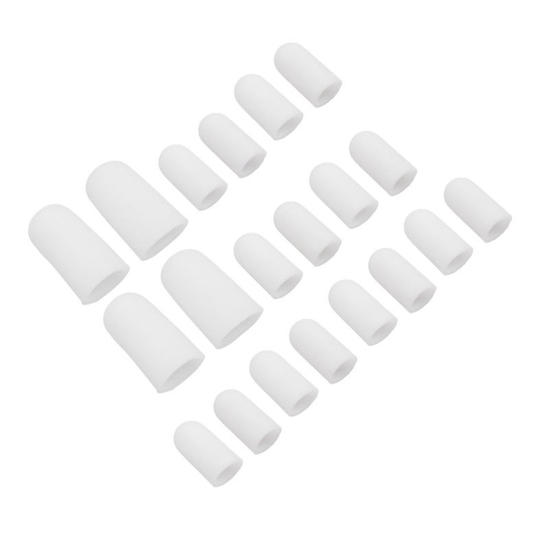 Sumifun 10 Pairs Toe Cap Silicone Adjustable Pain Relief Toe Protector for Ingrown Toenail Callus Corns - Image 2