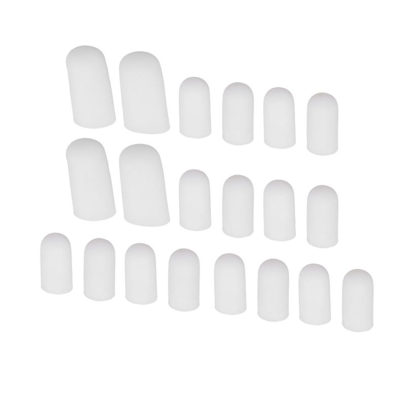 Sumifun 10 Pairs Toe Cap Silicone Adjustable Pain Relief Toe Protector for Ingrown Toenail Callus Corns - Image 3