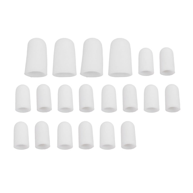 Sumifun 10 Pairs Toe Cap Silicone Adjustable Pain Relief Toe Protector for Ingrown Toenail Callus Corns - Image 1
