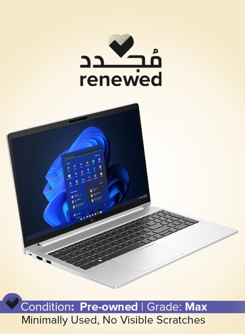 HP Renewed- EliteBook 650 G10 Laptop With 14-Inch Full HD Display, Intel Core i5-1335U Processor/16GB RAM/512GB SSD/Intel Iris XE Graphics/DOS(Without Windows) English/Arabic silver - Image 1