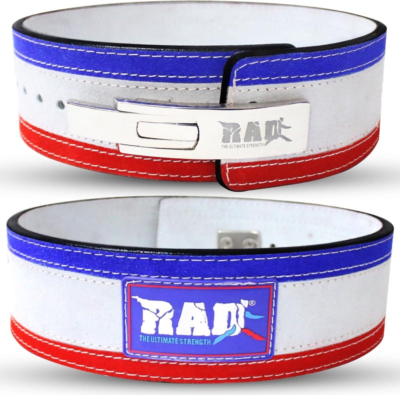 RAD Lever Weight Lifting Gym Belt for Men & Women Size 63 TO107 CM,Thick 10MM & Width 4 Inch Lever Powerlifting Belts for Women Dead Lift Workout Belt Leather Weight Lifting Lever Gym Squat Belt - Image 1
